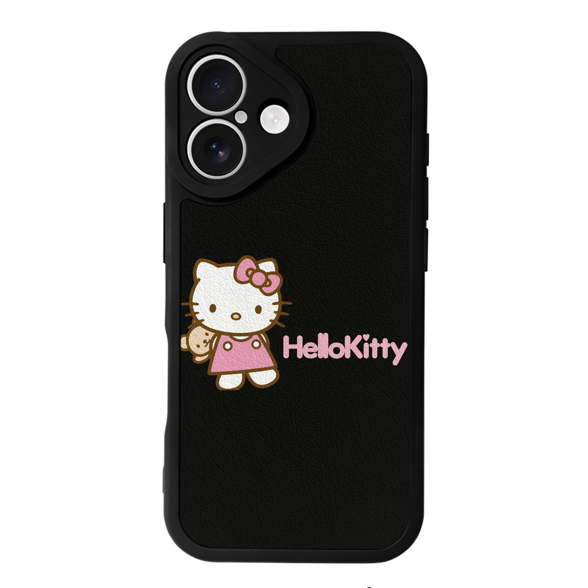 （画像用） Hello Kitty ハローキティ 【iPhone 16シリーズ対応】シリコンスマホケース（レザー調） 材質：シリコン